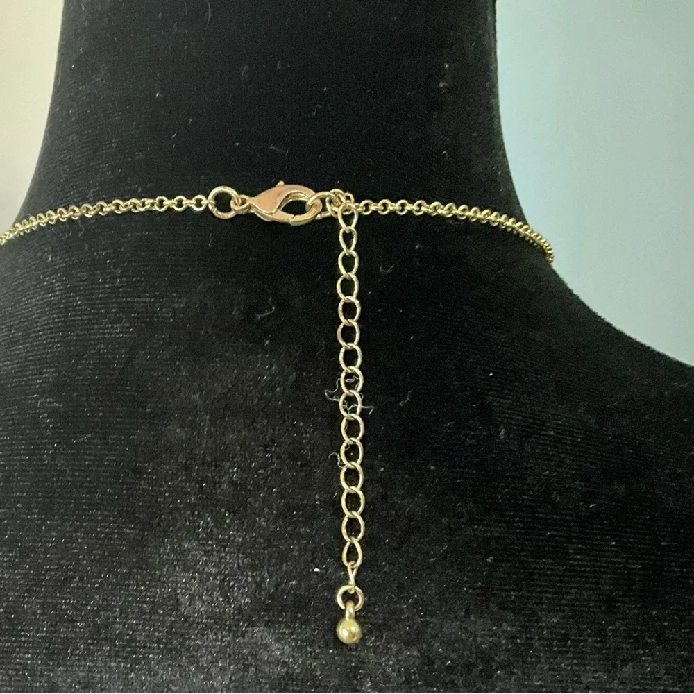 Romulo Saria Two Toned Double Layered Statement Necklace